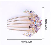Violet hair comb clip-HA199